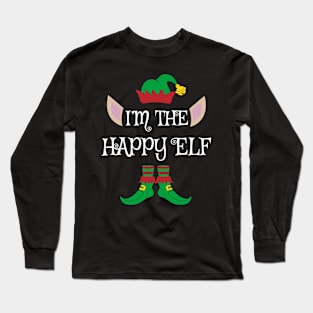 I'm The Happy Christmas Elf Long Sleeve T-Shirt